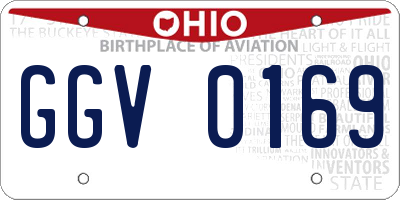 OH license plate GGV0169