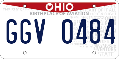OH license plate GGV0484