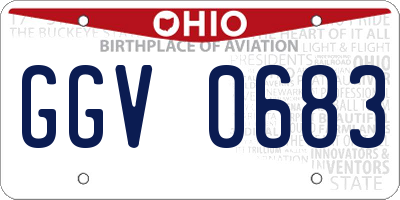 OH license plate GGV0683