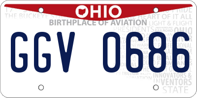 OH license plate GGV0686