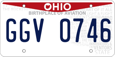 OH license plate GGV0746