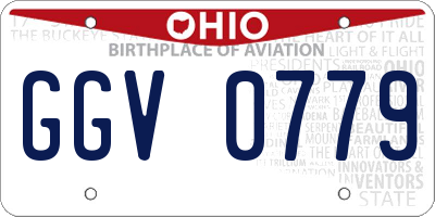 OH license plate GGV0779