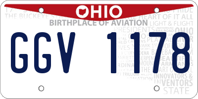 OH license plate GGV1178
