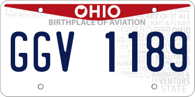 OH license plate GGV1189
