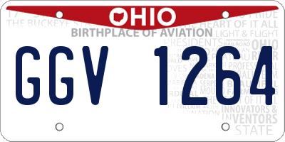 OH license plate GGV1264