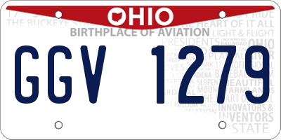 OH license plate GGV1279