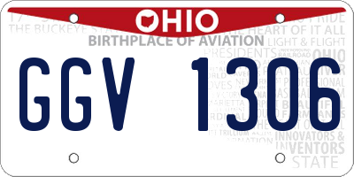 OH license plate GGV1306