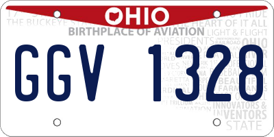 OH license plate GGV1328