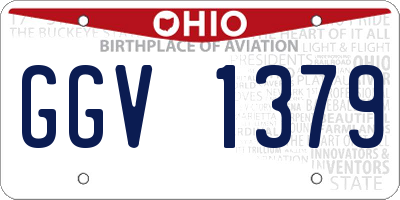 OH license plate GGV1379