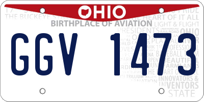 OH license plate GGV1473