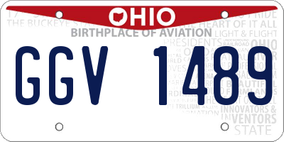OH license plate GGV1489