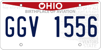 OH license plate GGV1556