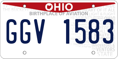 OH license plate GGV1583