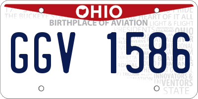 OH license plate GGV1586