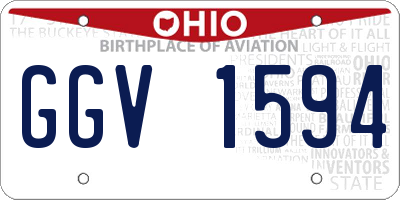 OH license plate GGV1594