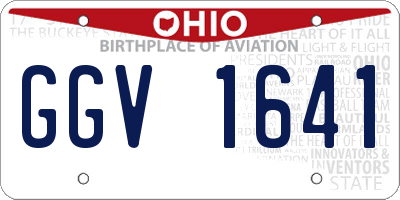 OH license plate GGV1641