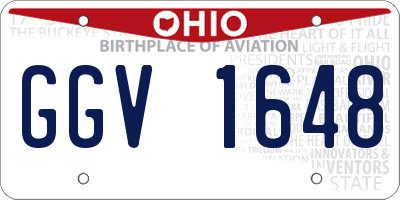 OH license plate GGV1648