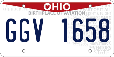OH license plate GGV1658