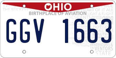 OH license plate GGV1663