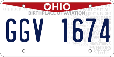 OH license plate GGV1674