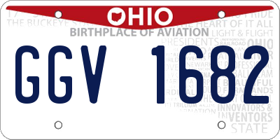 OH license plate GGV1682