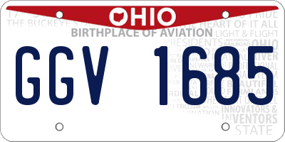 OH license plate GGV1685