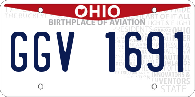 OH license plate GGV1691