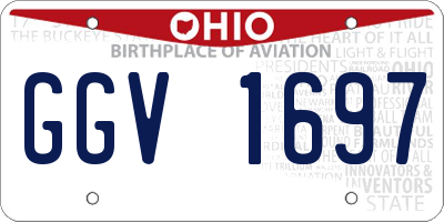 OH license plate GGV1697