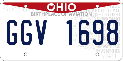 OH license plate GGV1698