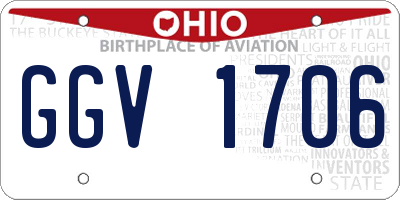 OH license plate GGV1706