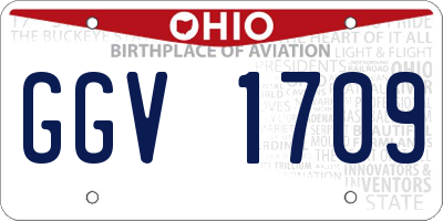 OH license plate GGV1709