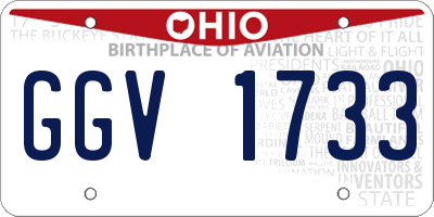 OH license plate GGV1733