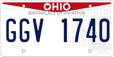 OH license plate GGV1740