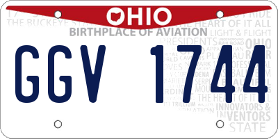 OH license plate GGV1744