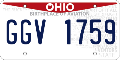 OH license plate GGV1759