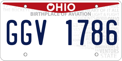 OH license plate GGV1786