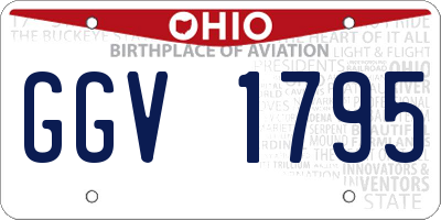 OH license plate GGV1795