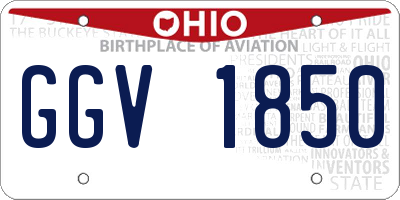OH license plate GGV1850