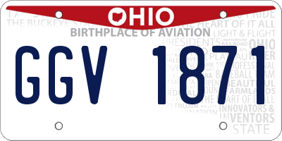 OH license plate GGV1871