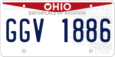 OH license plate GGV1886