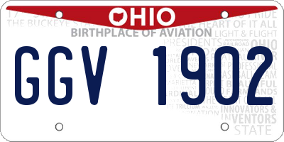 OH license plate GGV1902