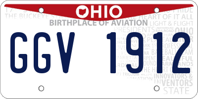 OH license plate GGV1912