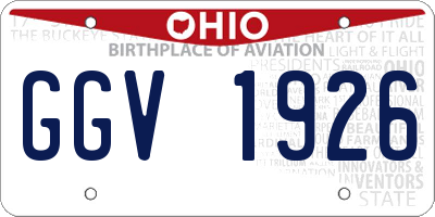 OH license plate GGV1926