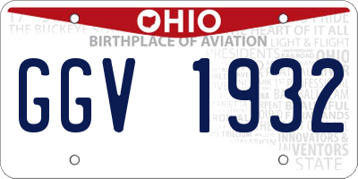 OH license plate GGV1932