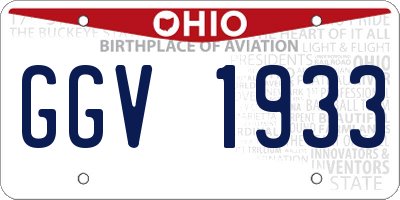 OH license plate GGV1933
