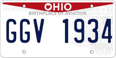 OH license plate GGV1934