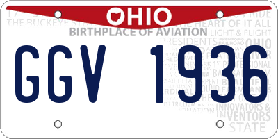 OH license plate GGV1936
