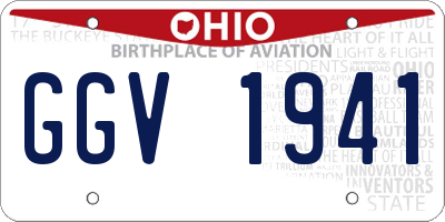 OH license plate GGV1941