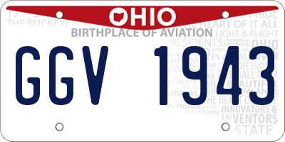 OH license plate GGV1943