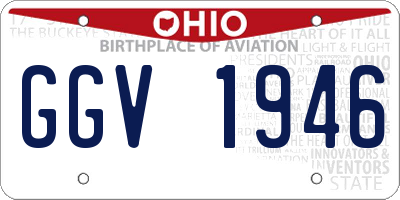 OH license plate GGV1946